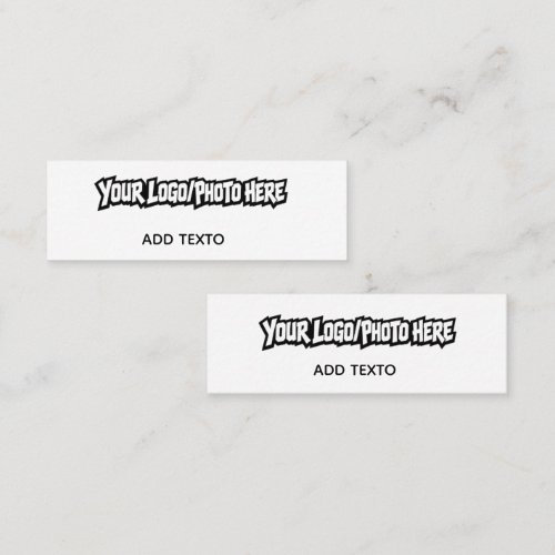 Custom Two-Sided Corporate Logo Mini Business Card