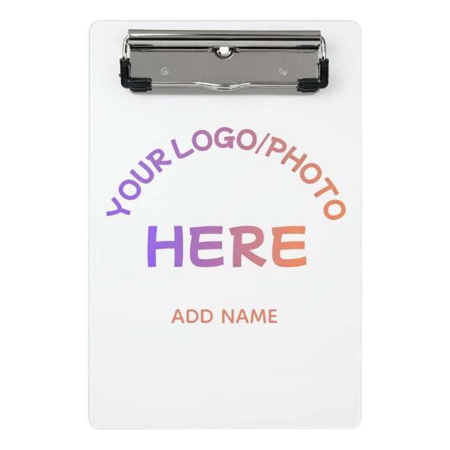 Custom Two-Sided Corporate Logo Mini Clipboard (Front)