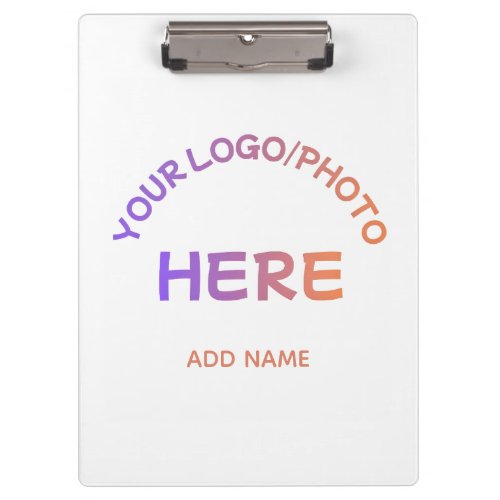 Custom Two-Sided Corporate Logo Name Clipboard