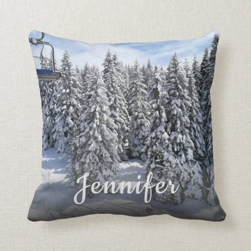 Custom Two-Sided Photo And Text Personalized Throw Pillow