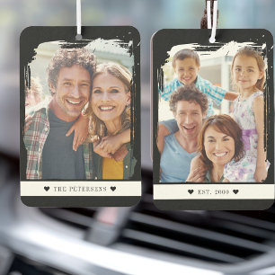 Custom two sided photo car air freshener
