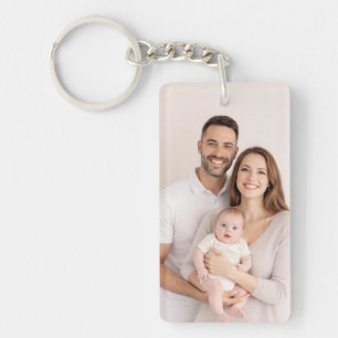 Custom Two-Sided Photo Keychain