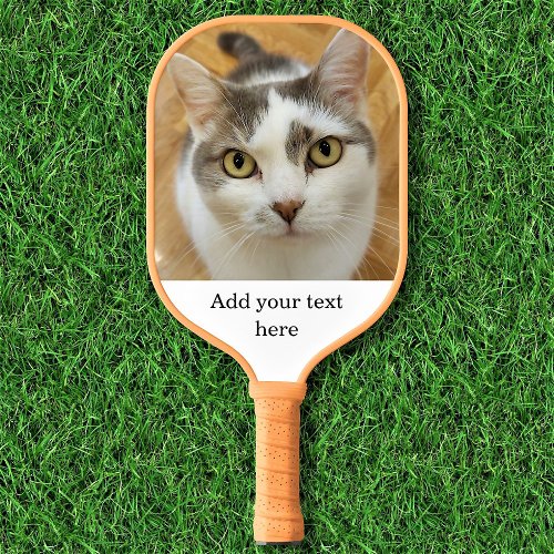 Custom Two_Sided Photo Name Text Personalized Pickleball Paddle