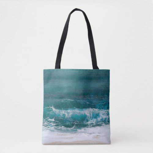 Custom Two_Sided Photo Personalized Beach Modern Tote Bag