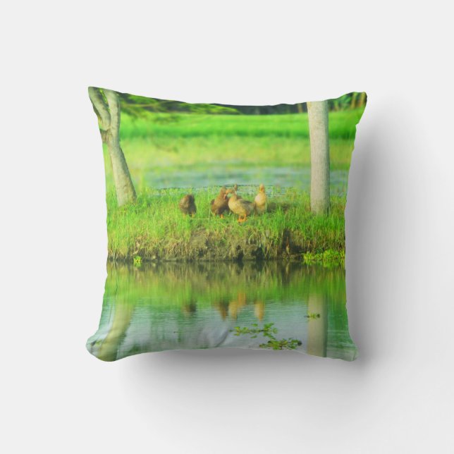 Custom Two-Sided Photo Personalized Throw Pillow (Front)
