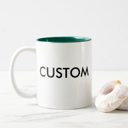 Custom Two_Tone 11oz Mug _ HUNTER GREEN Inside