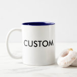 Custom Two-tone 11oz Mug - Navy Blue Inside at Zazzle