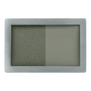 Custom Two-Tone Belt Buckle – Sparkle + Matte Moss