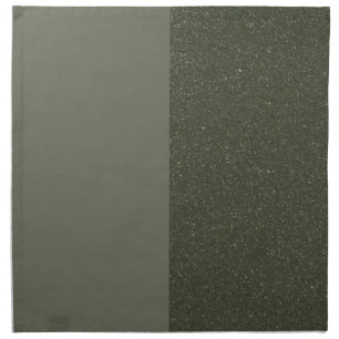Custom Two-Tone Green Cloth Napkin, Right Noise