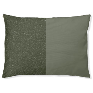 Custom Two-Tone Moss Green “Noise” Outdoor Dog Bed