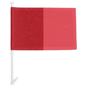 Custom Two-Tone Tomato Red Car Flag