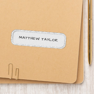 Custom Typography Kids' Labels Name Simple Patch