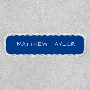 Custom Typography Minimalist Personal Text Style Patch