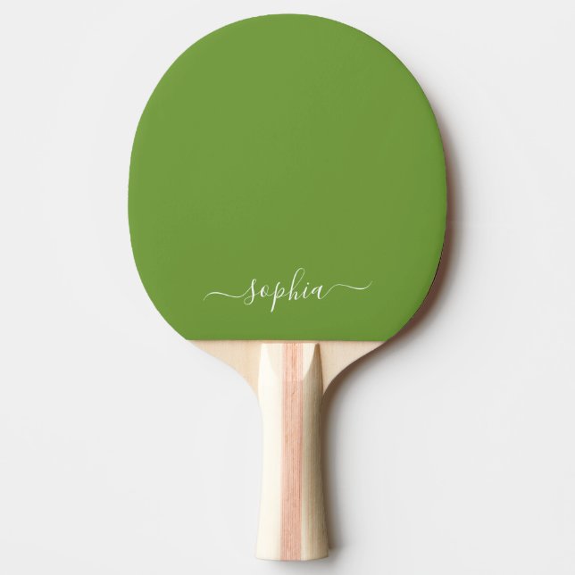 Custom Typography Name  Ping Pong Paddle (Front)