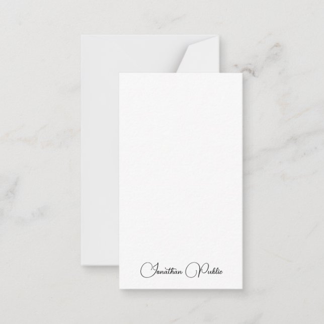 Custom Typography Script Name Template Modern (Front)