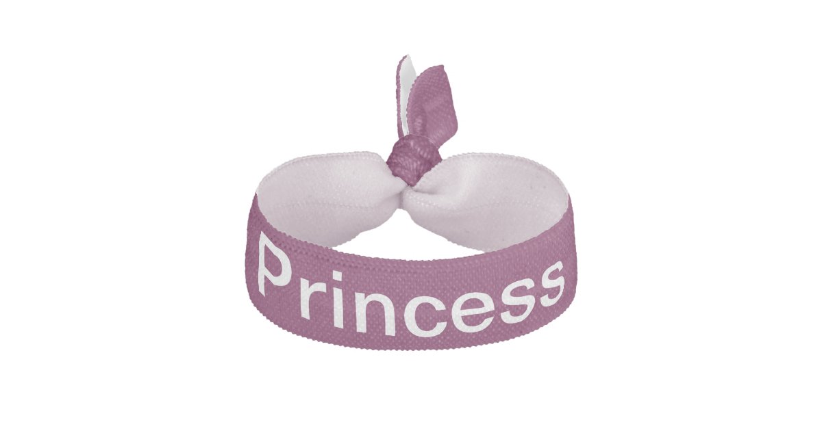 Custom Tyrian Purple Classy Colored Ribbon Hair Tie Zazzle Com