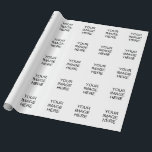 Custom Tyvek Wrapping Paper<br><div class="desc">Create your own custom tyvek wrapping paper</div>