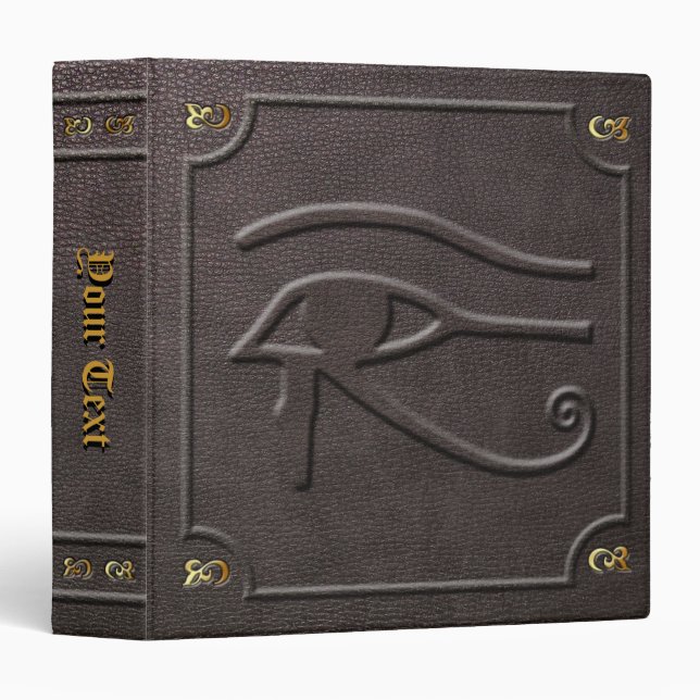 Custom Udjat Book of Shadows 3 Ring Binder (Front/Spine)