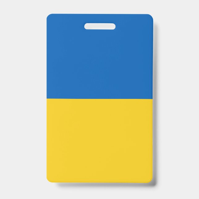 Custom Ukraine Flag Badge (Front)