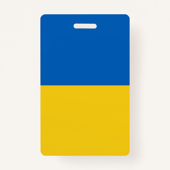 Custom Ukraine Flag Badge (Front)