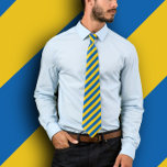 Custom Ukraine Plain Flag Neck Tie<br><div class="desc">Ukraine Flag Professional and Elegant Office neck tie featuring a classic Blue and Yellow Striped pattern background, double-sided print. This tie template features a simple blue and yellow pattern design of the Ukrainian flag. Create your own personalized gifts with this easily to use Ukraine Tie template custom product, make your...</div>