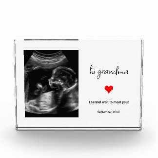 Custom Ultrasound Photo Gift For Grandma, Grandpa