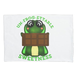 Custom Un-frog-ettable Sweetness Frog Gift Pillow Case