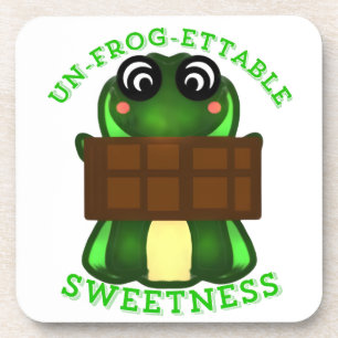 Custom Un-frog-ettable Sweetness Frog Gift T-Shirt Beverage Coaster