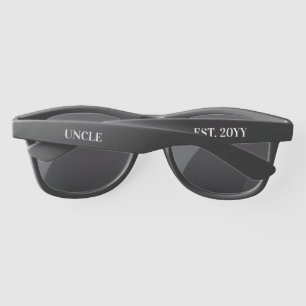 Custom Uncle Est. Uncle to be Sunglasses