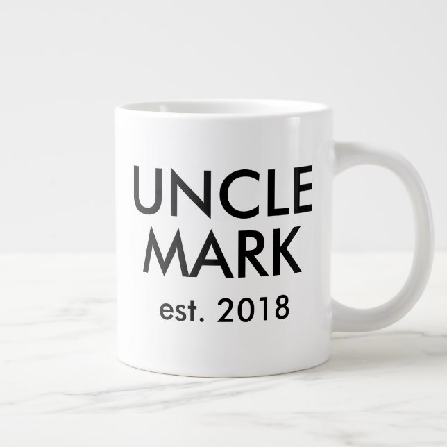 Custom Uncle Mug New baby Pregnancy Announcement (Right)