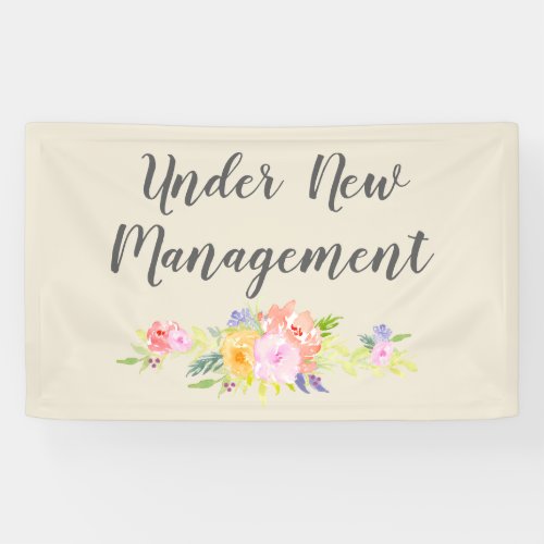 Custom Under New Management Business Banner