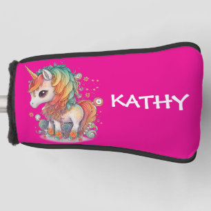CUSTOM UNICORN PINK GOLF HEAD COVER