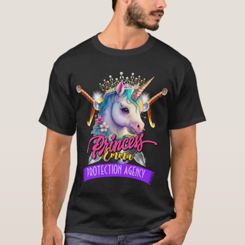 Custom Unicorn Princess Protection Agency Father T_Shirt