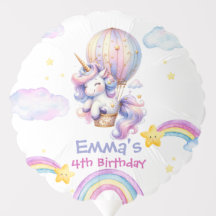 Custom Unicorn-Themed Air-Filled Balloon