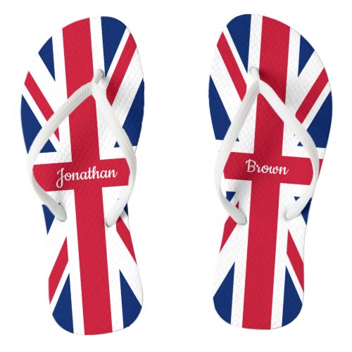 Custom Union Jack British Flag Flip Flops