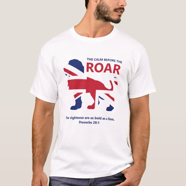 Custom UNION JACK Lion T-Shirt (Front)