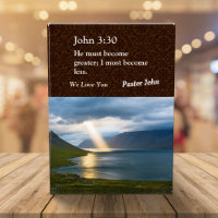 Custom Unique Christmas Gifts for Pastors Brown