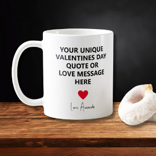 Custom Unique Husband Valentine's Day Quote Coffee Mug