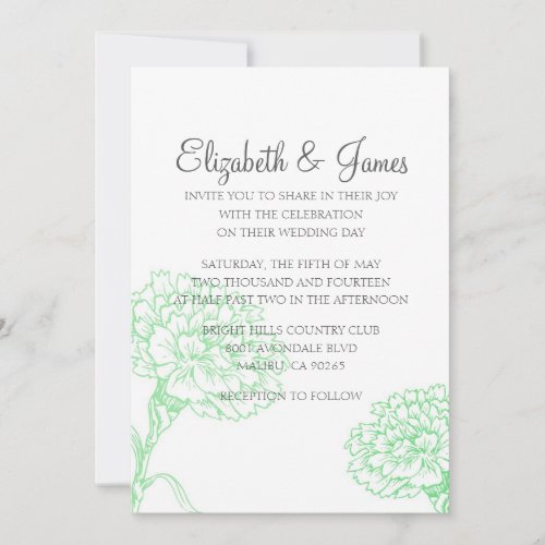 Custom Unique Modern Wedding Invitations