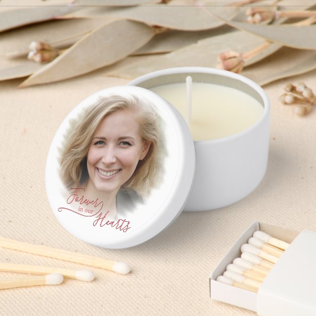 Custom Unique Personalized Classic Photo Memorial Mini Candle Favors (Insitu)