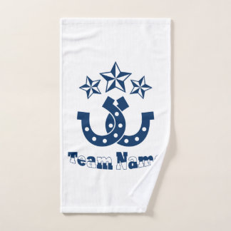 Custom Unique Personalized Horseshoe Hand Towel