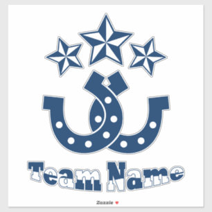 Custom Unique Personalized Horseshoe Sticker