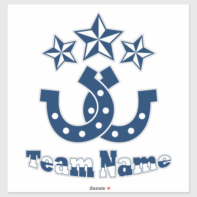 Custom Unique Personalized Horseshoe Sticker (Sheet)