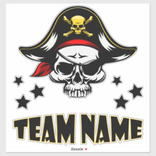 Custom Unique Personalized Pirate Sticker
