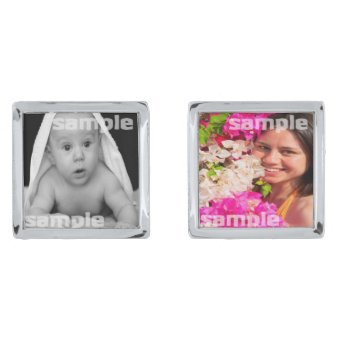 Custom Unique Personalized Silver Cufflinks Zazzle Custom Unique Personalized Silver Cufflinks Zazzle
