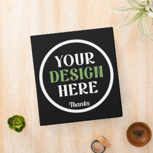 custom, unique, sleek & minimalist 3 ring binder