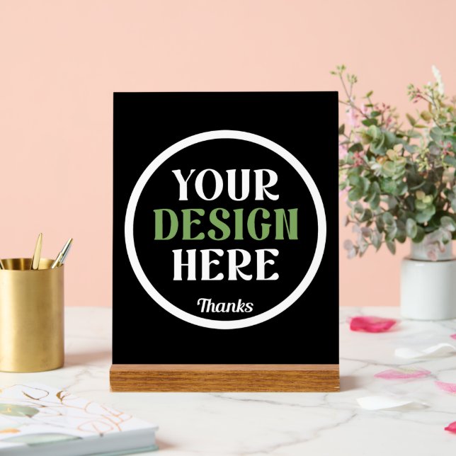 custom, unique, sleek & minimalist acrylic sign (Wedding)