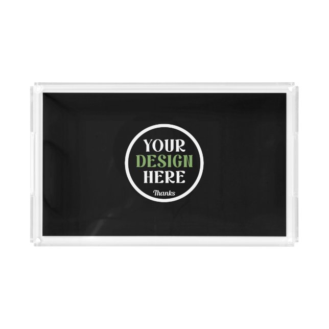 custom, unique, sleek & minimalist acrylic tray (Front)