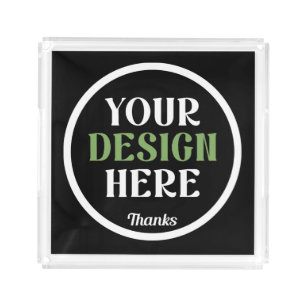 custom, unique, sleek & minimalist acrylic tray