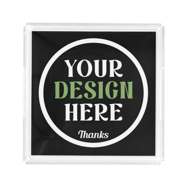 custom, unique, sleek & minimalist acrylic tray (Front)